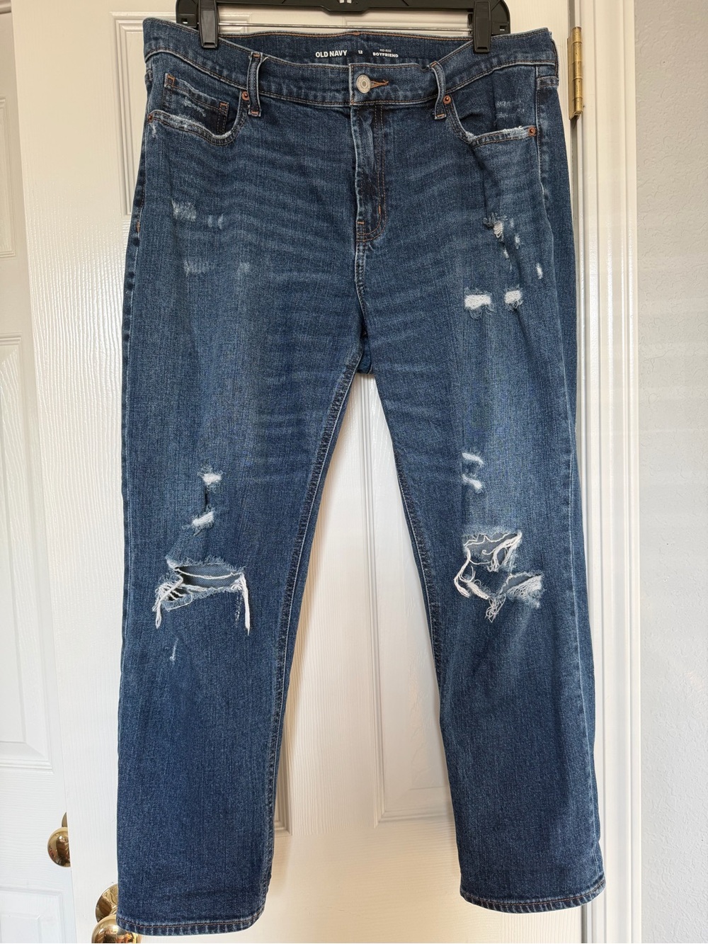 Old Navy Distressed Loose-fit Ankle Jeans